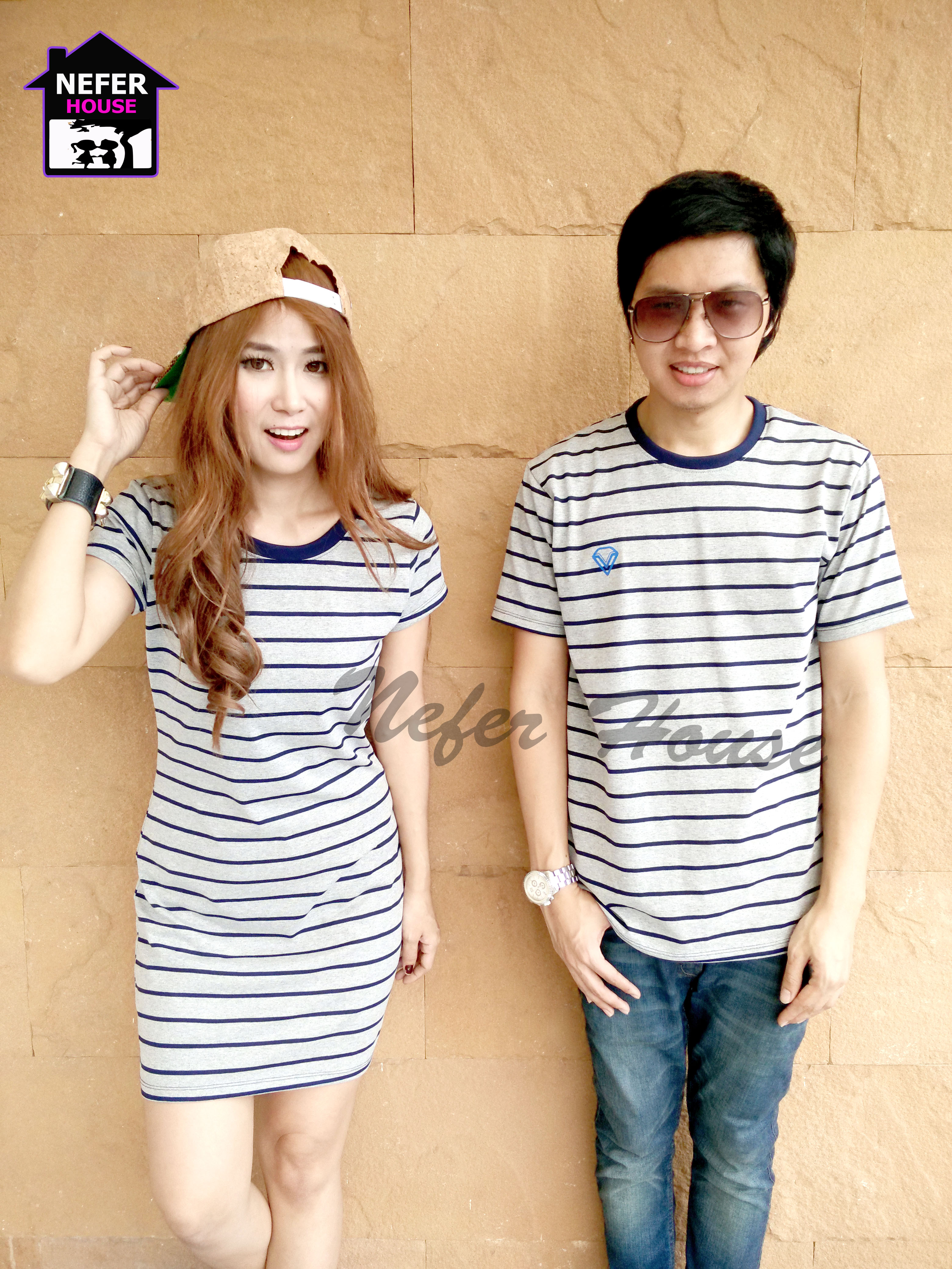 เสื้อยืดคู่รักพร้อมส่งสวยๆดูเกาหลีมากๆๆ