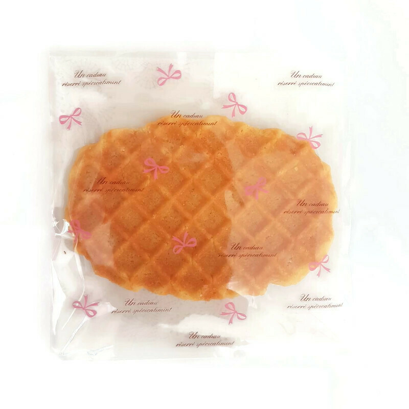 ถุงคุกกี้ ถุงเบเกอรี่ แบบมีเทปกาว 95-100 ใบ/แพ็ค (10*10+3 cm.)
