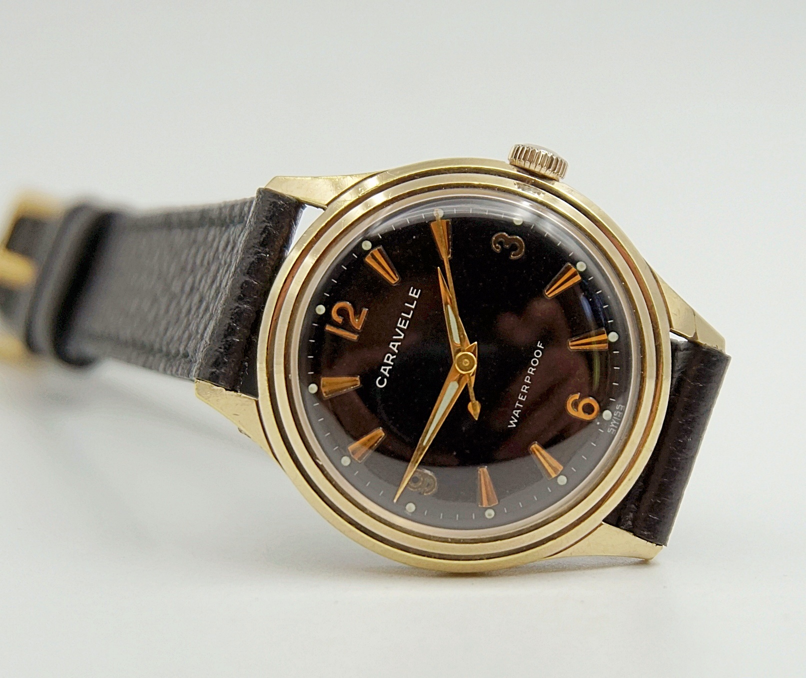 นาฬิกาเก่า CARAVELLE ไขลาน