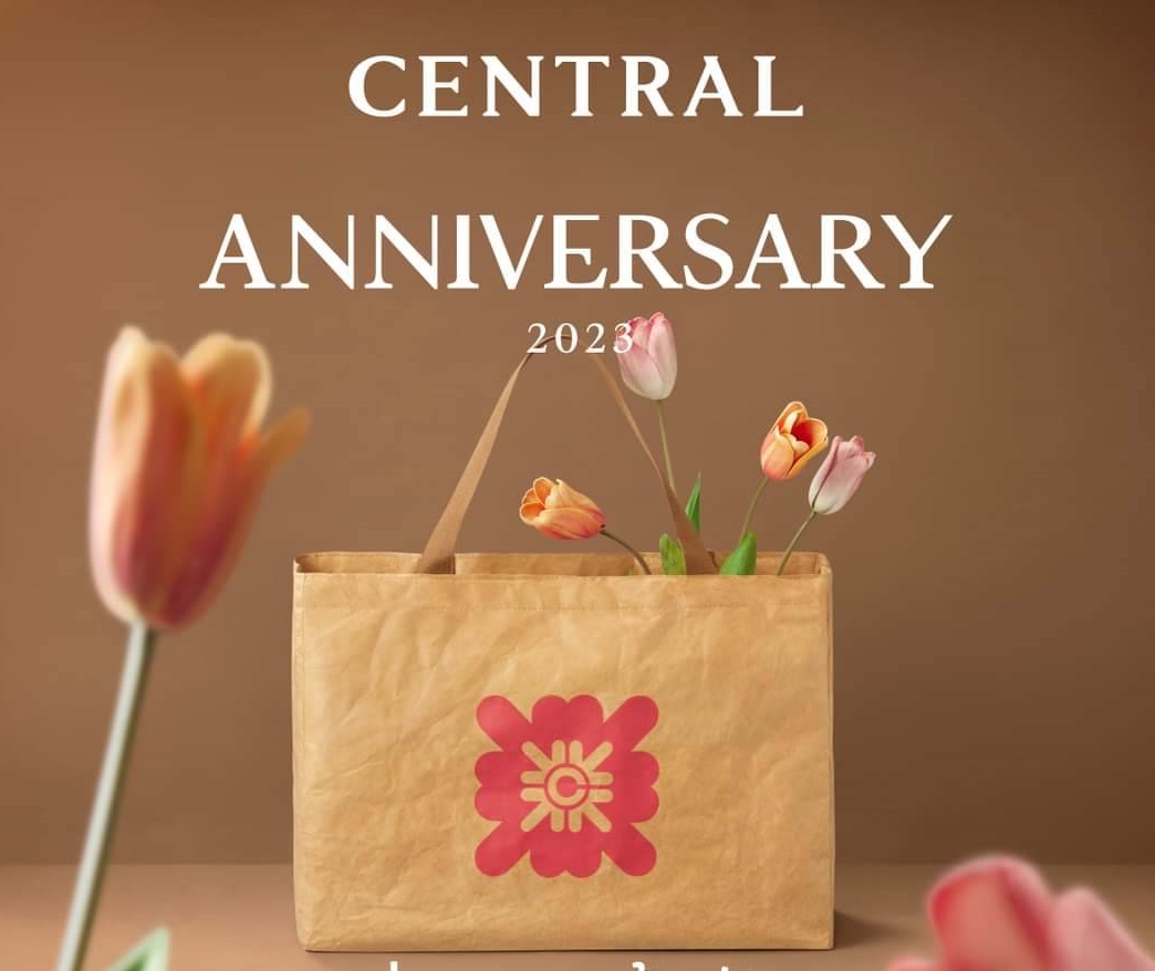 กระเป๋าโท๊ท ไซส์จัมโบ้ CENTRAL 73th Aniversary Jumbo Tote Bag (พร้อมส่ง)