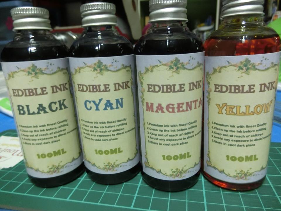 edibleInk สีเครื่องพิมพ์ icing หมึกพิมพ์อาหาร
