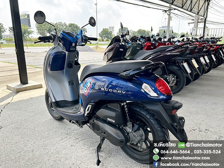 SCOOPY-I CLUB12 ปี 66 สีน้ำเงิน ตัวท็อป สมาร์ทคีย์ ชุดสีสวยเป๊ะ เครื่องแน่นๆ ขับขี่คล่องตัว ราคา 42,900