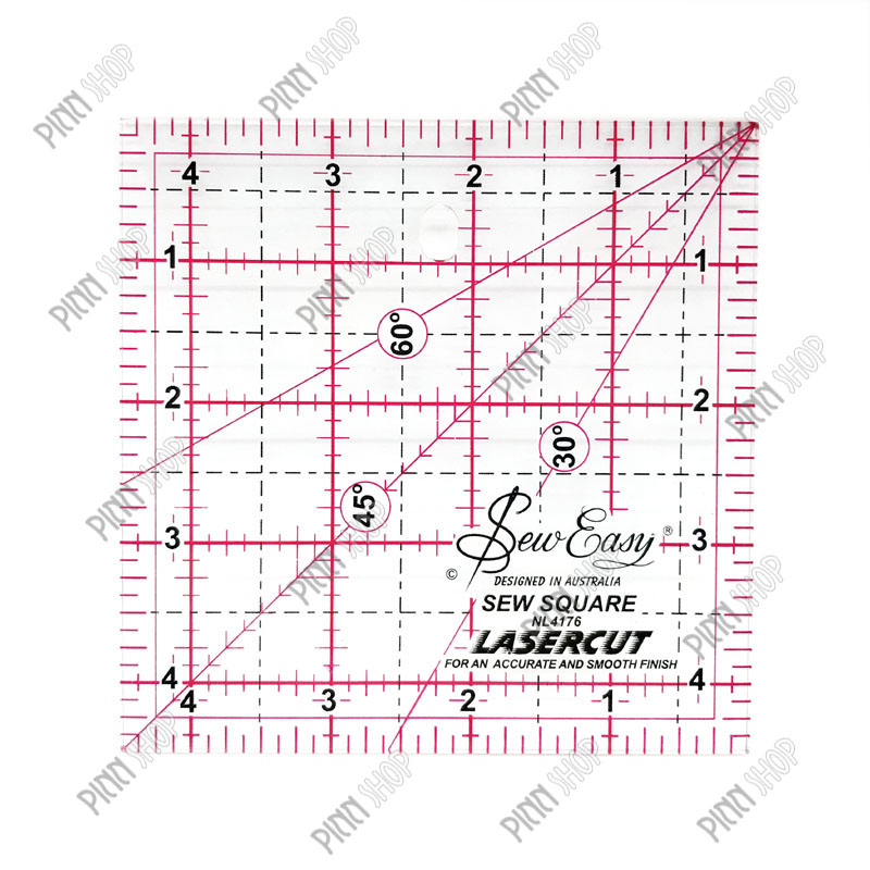 ไม้บรรทัดสำหรับงานควิลท์ Quilt ขนาด 4.5 x 4.5 นิ้ว