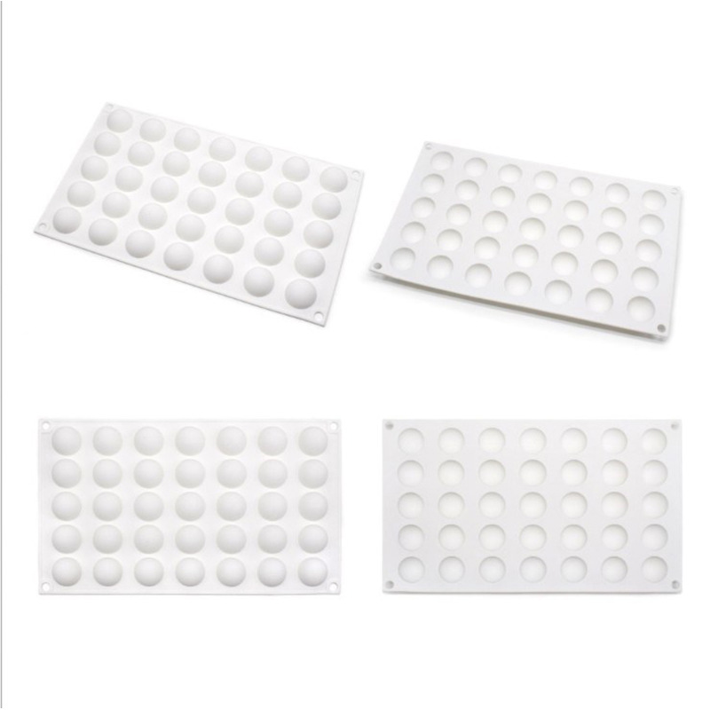 โมล(Mold) แม่พิมพ์ซิลิโคน ทำวุ้น ขนม สบู่ งานdiy ทรงกลม 35 ช่อง (5 G.)
