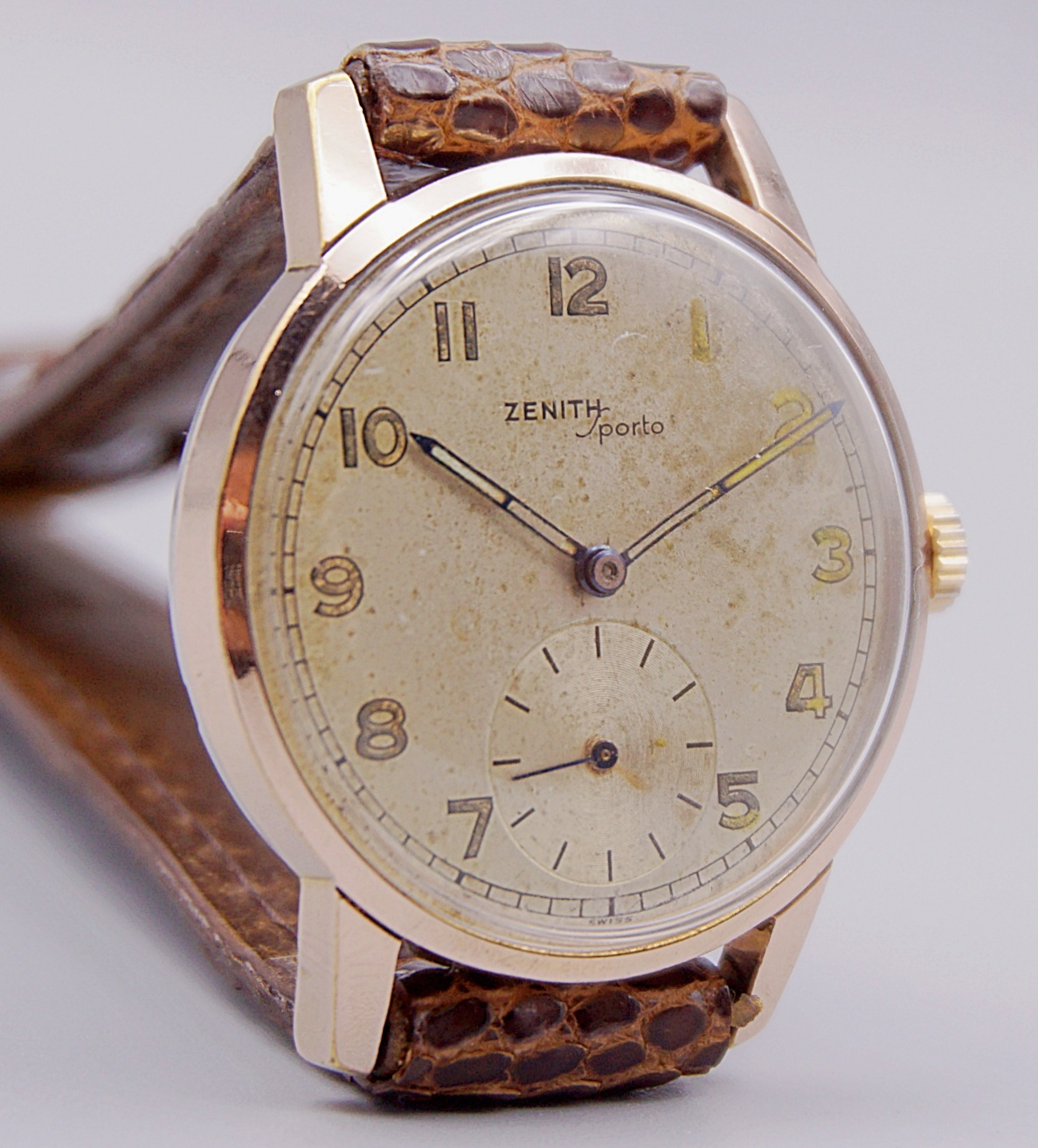 นาฬิกาเก่า ZENITH ไขลานสองเข็มครึ่ง