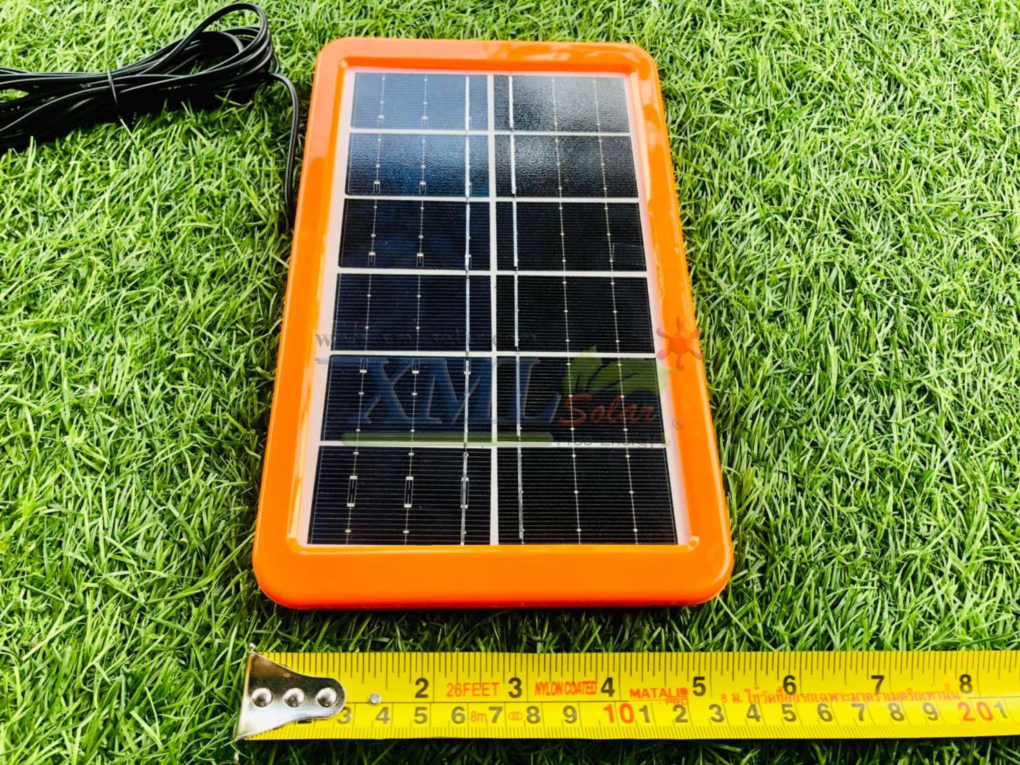 ไฟตุ้มโซล่าเซลล์ชนิดไล่ยุง รุ่น 50w (แสงสีส้ม)(แผงเล็ก)