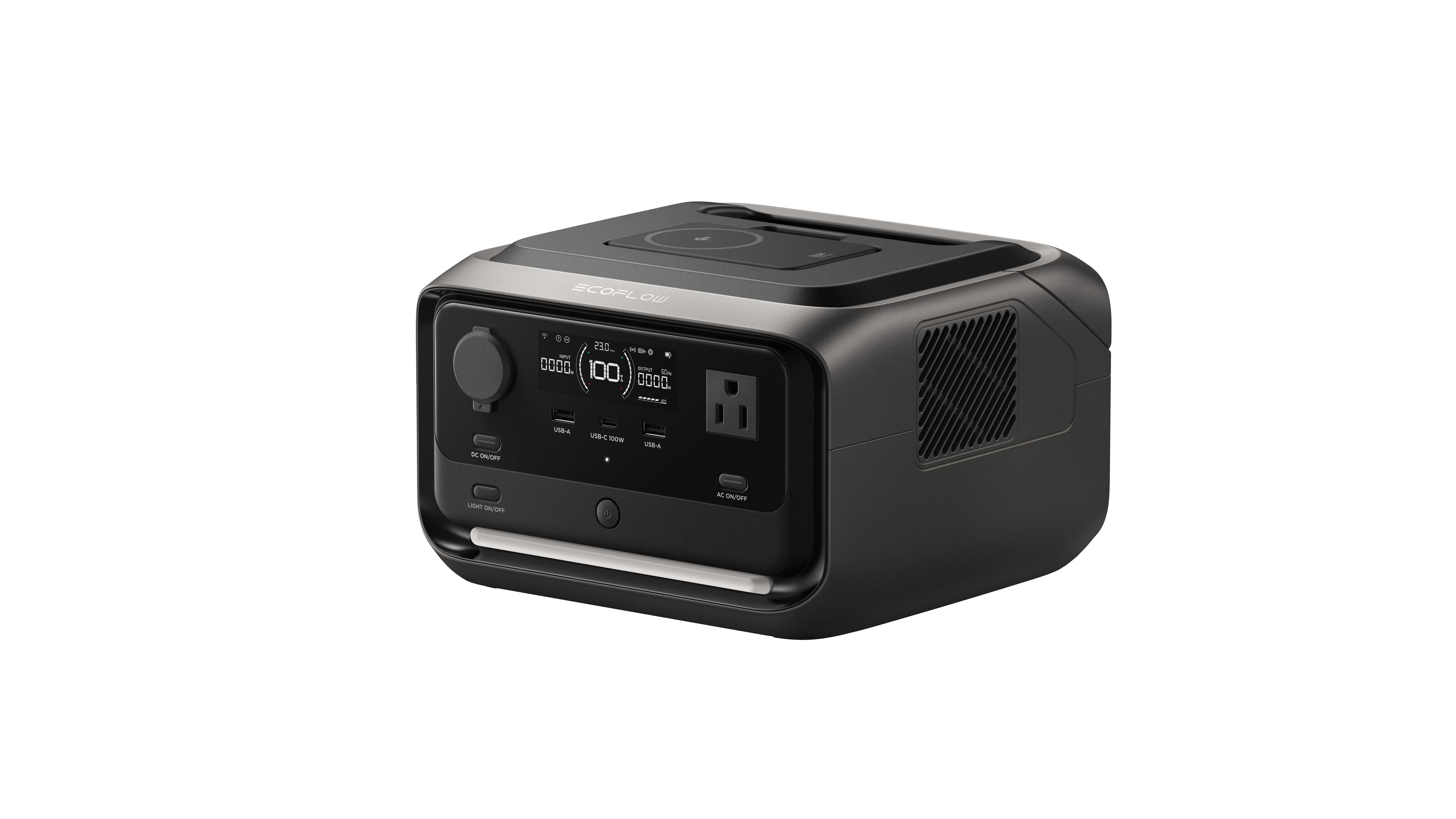 ชุดไฟอเนกประสงค์โซล่าเซลล์ รุ่น RIVER 3 PLUS (กำลังสูงสุด 1200W) + แผงโซล่าเซลล์แบบโค้งงอได้ 120W