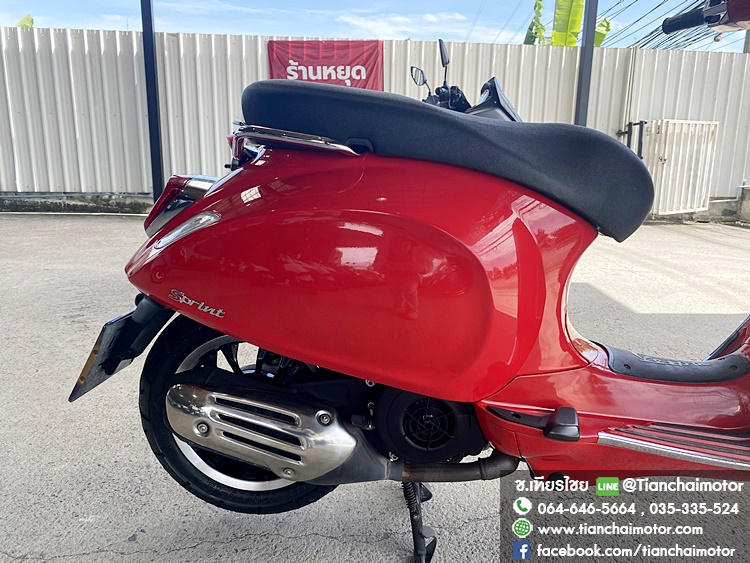 ★ฟรีดาวน์★VESPA SPRINT125IGET ABS ปี66 สีแดง ชุดสีสวยเป๊ะ วิ่งเพียง 9900 กิโล เครื่องเดิมดี ขับขี่คล่องตัว ราคา 79,900