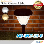MD-WLT-15-B รุ่น ไฟปักสนามโซล่าเซลล์ (เปิดได้ 2 แสง)
