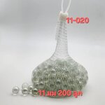 ลูกแก้วใส 11 มิล บรรจุ 200 ลูก และ 100ลูก แก้วแท้ไม่ลอก