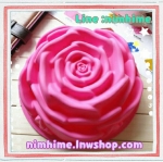 แม่พิมพ์ซิลิโคนfood grade วุ้น สบู่ เต้าหู้เย็น ฯลฯ ปอนด์ ลายกุหลาบ