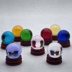 ลูกแก้วใส 30มิล (3 ซม.)เกรดA ลูกแก้วแท้ไม่ลอกสีธรรมชาติ (ลดพิเศษ) ใข่งานภายนอกได้