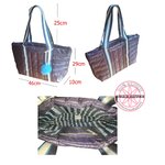 กระเป๋าโท๊ท บุนวม ESTEE LAUDER Navy Padded Tote Bag (พร้อมส่ง)