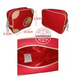 กระเป๋าเครื่องสำอาง สีแดง ESTEE LAUDER Estee Hotel Resort and Spa Red Pouch (พร้อมส่ง)