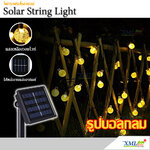 ไฟกระพริบโซล่าเซลล์ รูป บอลกลม 30 ชิ้น (เเสง : เหลืองวอมไวท์)