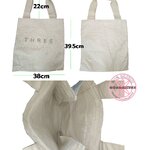 กระเป๋าโท๊ทผ้าคอตตอนอย่างหนา THREE Cotton Tote Bag (พร้อมส่ง)