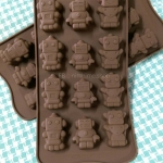 แม่พิมพ์ซิลิโคนfood grade วุ้น สบู่ เต้าหู้เย็น ฯลฯ แฟนซี ลายหุ่นยนต์