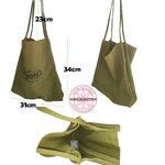 กระเป๋าโท๊ท KIEHLS Olive Canvas Grocery Bag (พร้อมส่ง)