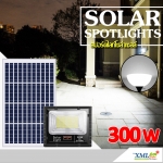 สปอร์ตไลท์โซล่าเซลล์ 300 W. รุ่นใหม่ JD8300L (แสง : ขาว)