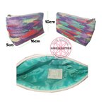 กระเป๋าเครื่องสำอาง สีม่วง CLINIQUE Multi Colour Printed Violet Pouch (พร้อมส่ง)