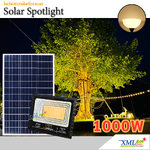 สปอร์ตไลท์โซล่าเซลล์ 1000W. รุ่นใหม่ JD81000Y (แสง : เหลืองวอมไวท์)