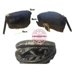 กระเป๋าใส่เหรียญ สวมข้อมือ สวมแขน SHU UEMURA Black Fluffy Arm Coin Purse (พร้อมส่ง)