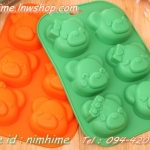 แม่พิมพ์ซิลิโคนfood grade วุ้น สบู่ เต้าหู้เย็น ฯลฯ แฟนซี ลายหมี 6 feeling
