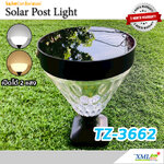 โคมไฟหัวเสาโซล่าเซลล์ รุ่น TZ-3662 (เปิดได้ 2 แสง)
