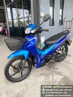 ★ดาวน์3,500★WAVE110I ปี 62 สีน้ำเงิน ล้อแม็กซ์ สตาร์ทมือ เครื่องเดิมๆ เครื่องดี ศูนย์ดี รถพร้อมใช้งาน ราคา 33,900 (ตามสภาพ)