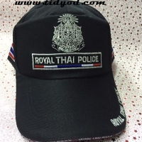หมวกแก๊ปตำรวจ ภาษาอังกฤษ ขอบธงชาติ คา 270 บาท