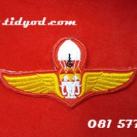 ปีกร่มทหารบก แบบผ้า ราคา 60 บาท