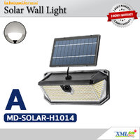 โคมไฟผนังโซล่าเซลล์ 380LED รุ่น MD-SOLAR-H1014-A (แสง : ขาว)