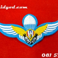 ปีกพาราเซลสีฟ้า แบบผ้า ราคา 50 บาท