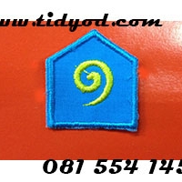 อาร์มเลข1 สีฟ้า ราคาอันละ 35 บาท
