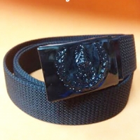 เข็มขัดหัวทหารเรือสีดำ ราคา 250 บาท