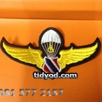ปีกทหารอากาศ แบบผ้า ราคา 60 บาท