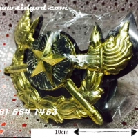ตราหน้ารถจักรดาวพื้นสีน้ำตาล ราคา 550 บาท