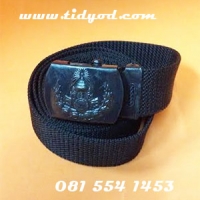 เข็มขัดทหารบก พร้อมสายสีดำ ราคา 100 บาท