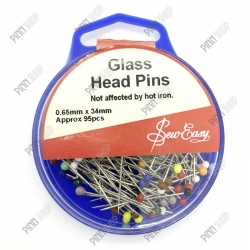 เข็มหมุดหัวแก้ว