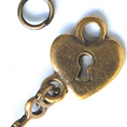 ABS หัวซิป กุญแจหัวใจ