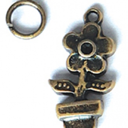 ABS หัวซิป ดอกไม้ในกระถาง