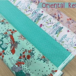 เซ็ตผ้าพิมพ์คลาสตัดเสื้อ Oriental Retro
