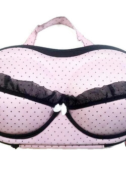 กระเป๋าเก็บชุดชั้นใน ไม่ให้เสียทรง ง่ายต่อการพกพา สามารถใส่ได้ถึง 3-6 ชุด ราคาส่ง 3 ชิ้นคละแบบได้ 250 บาท