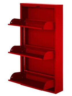 ตู้รองเท้าเหล็ก "TIER" บานสวิง 3บาน