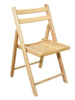 เก้าอี้ไม้ยางพับ