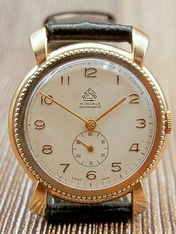 นาฬิกาเก่า ROCAR ไขลานสองเข็มครึ่ง