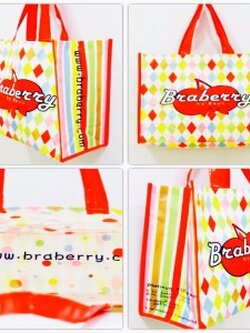 Braberry bag กระเป๋าของทางร้าน ลายสวยน่ารัก ใบใหญ่ใส่ของได้เยอะ ราคาใบละ 199 บาท