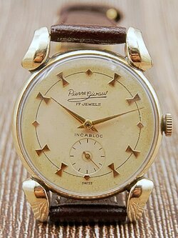 นาฬิกาเก่า PIERRE GIVAUT ไขลานสองเข็มครึ่ง