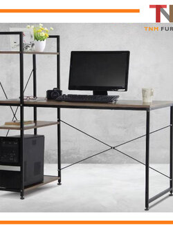 โต๊ะทำงาน120cm. พร้อมชั้น รุ่นEXTRA