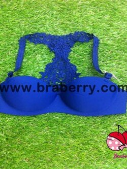 บราสายไขว้หลังลูกไม้ เป็นงานไร้ตะเข็บ ด้านหลังเป็นสายลูกไม้ size 32 34 ราคาส่ง 3 ชิ้น คละแบบได้ราคาส่ง 350 บาท